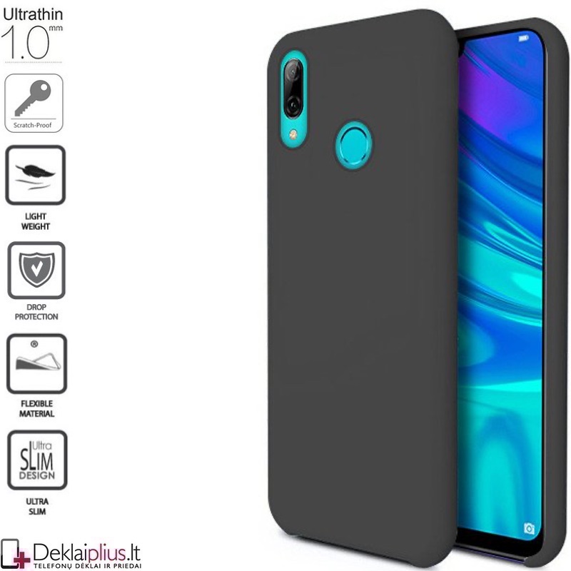 Silikoninis 1mm. storio dėklas - juodas (Huawei P Smart 2019/Honor 10 Lite) Silikoninis 1mm. storio dėklas - juodas (Huawei P Smart 2019/Honor 10 Lite)